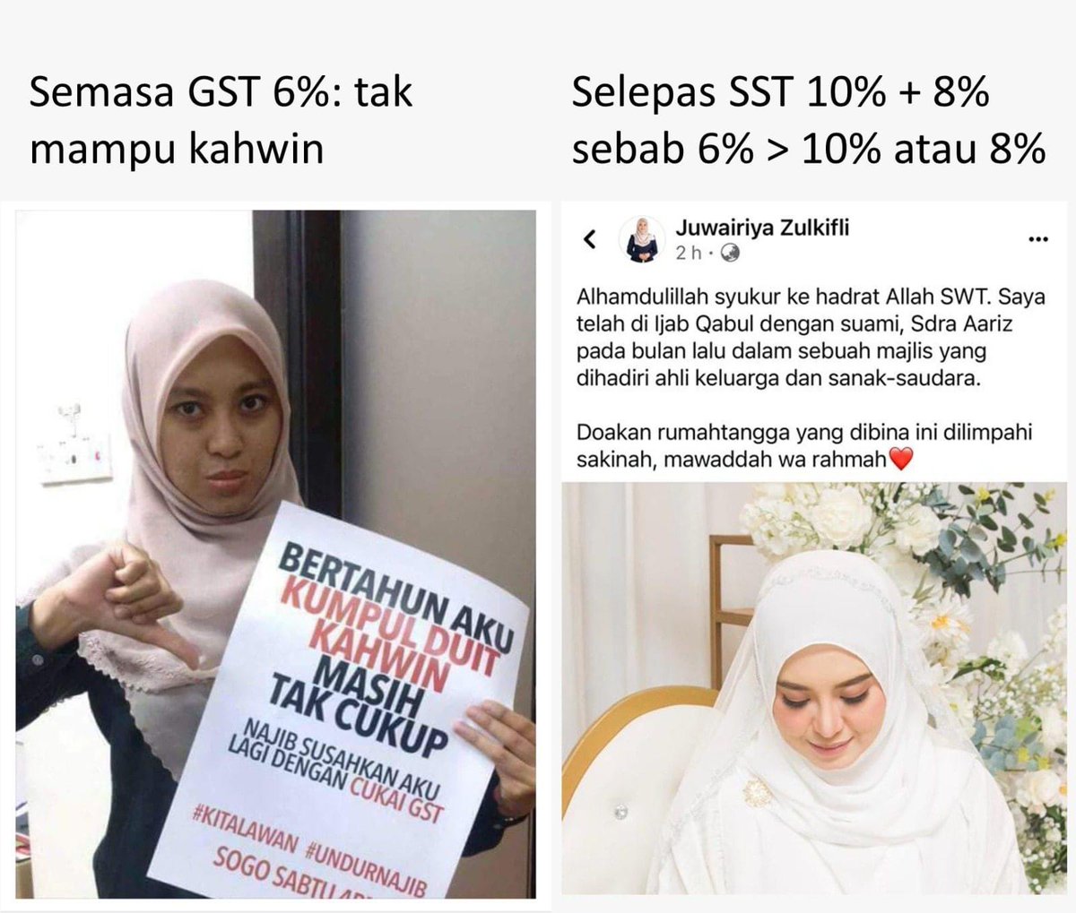 NaratifRakyat's tweet photo. Selepas SST 10% + 8% sebab 6% > 10% atau 8% https://t.co/anL6apgA7D