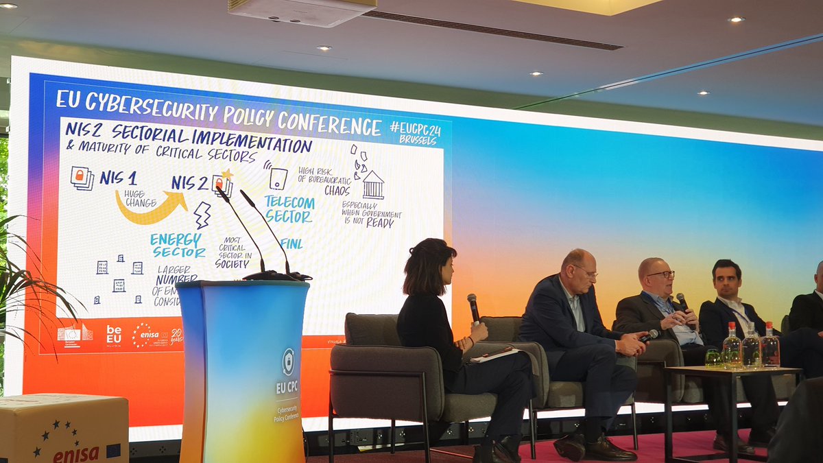 AegisITResearch's tweet photo. Attending the 7th @enisa_eu #EUCyberCertification conference to learn about the newest developments. The fact that there are 42 #cybersecurity assessment methodologies currently available on the market is quite remarkable!
#AEGIS #CyberSecurity #Certification #CyberCertification https://t.co/8VenD3jMWM