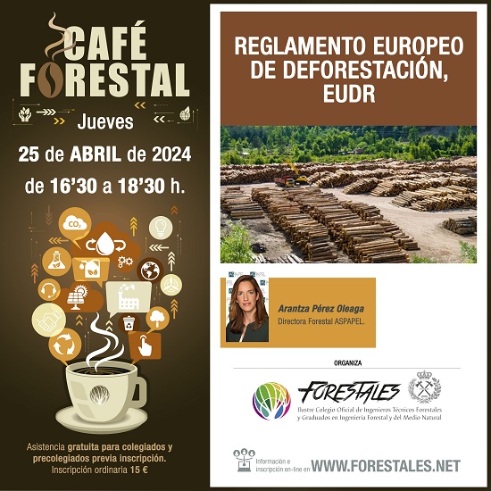 Esperamos vuestras inscripciones en nuestro #CafeForestal de este jueves para hablar del “Reglamento Europeo de Deforestación, EUDR”, JUEVES 25 DE ABRIL. #eudr #reglamentoeuropeodeforestacion DETALLES E INSCRIPCIONES EN 👇 forestales.net/Canales/Ficha.…