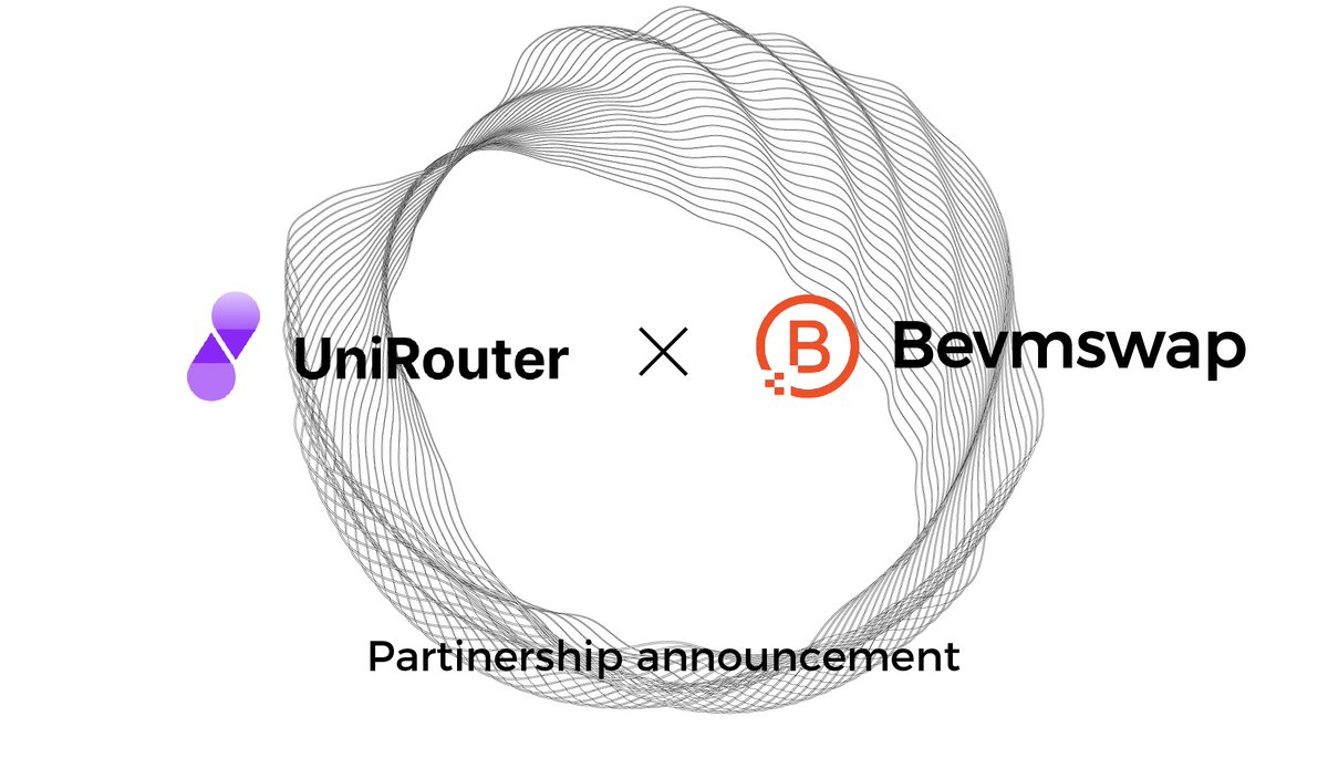 UniRouterBTC's tweet photo. 🚀 UniRouter is thrilled to announce a strategic partnership with @Bevmswap ,the AMM DEX on BTC L2.

Together, we're enhancing the #Bitcoin ecosystem with liquid staking derivatives, cross-chain transfers & EVM-compatible dApps. 

Get ready for superior liquidity & innovative #DeFi solutions! 🌉💥