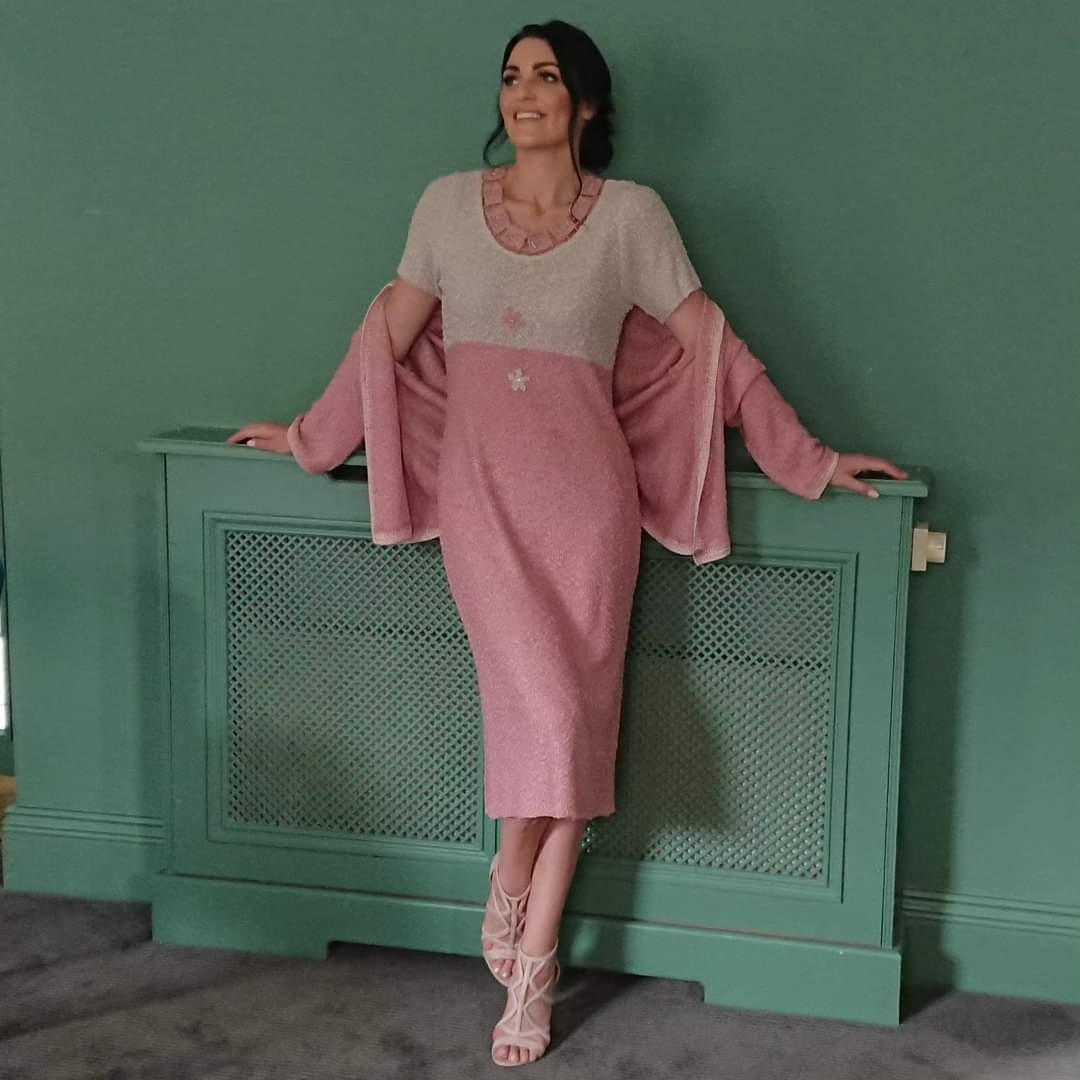 Perfect outfit for #motherofthebride #motherofthegroom 
Knitted dress and #chanel inspired jacket with hand beaded neck detail. Can be #madetomeasure in any size in a variety of colours 
AND you can wear it again and again 
What's not to like? 
#knitwear #dress #knitteddress