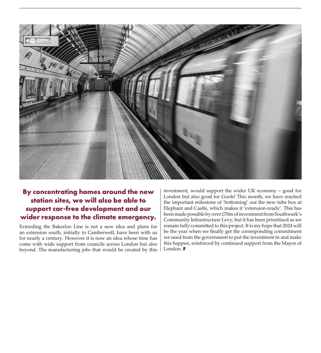 I was pleased to write this piece about Investing in Infrastructure for the @LGHFabians Homes for London pamphlet which was launched last night 👇🏻 Making the case for the BLE drawing on our record of delivering over 50% affordable housing on the Old Kent Rd…