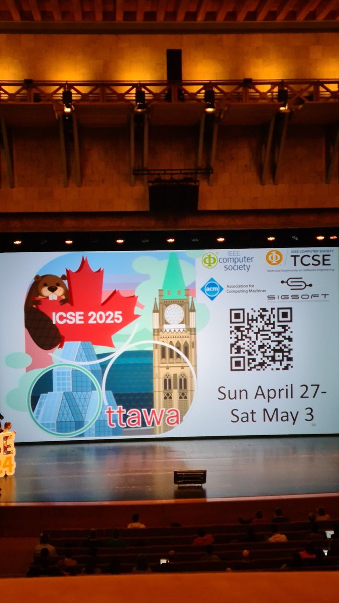 And #ICSE2024 is coming to an end today. Hopefully, I will visit Ottawa for the next <a href="/ICSEconf/">ICSE</a>