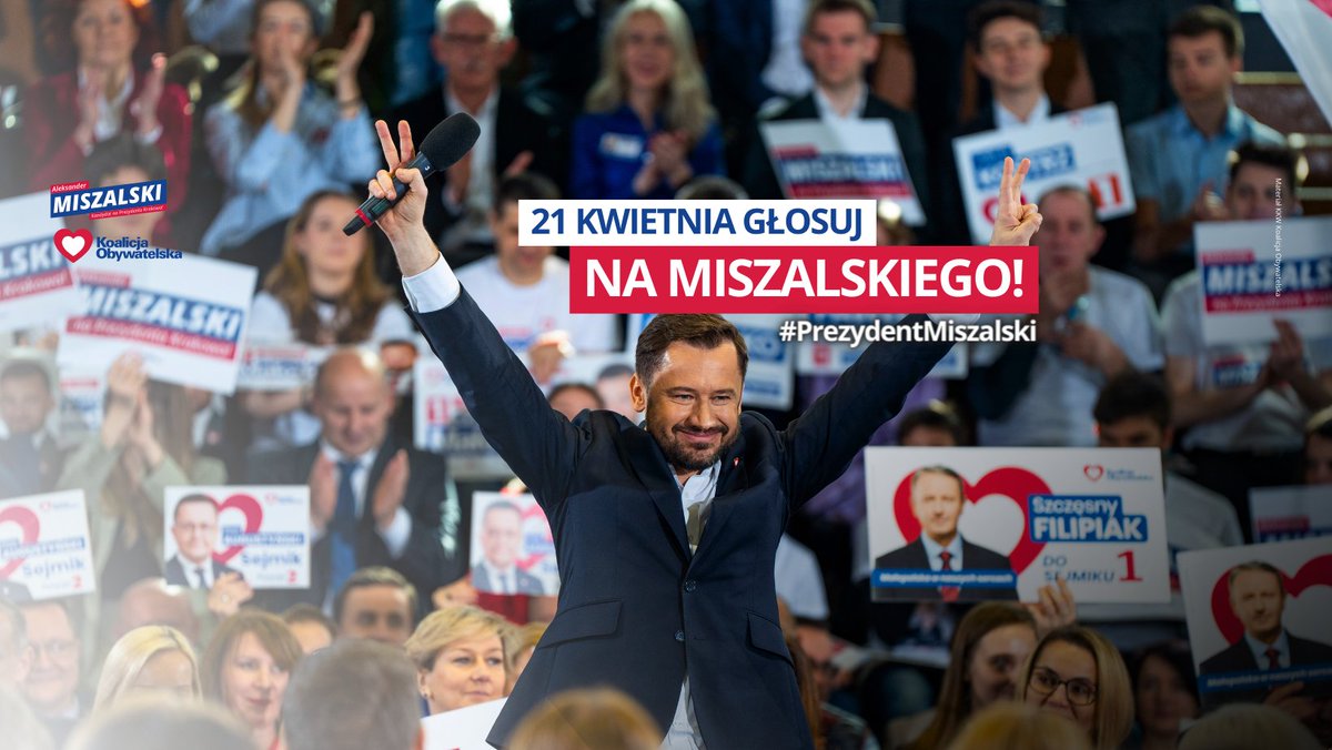 21.04 popieram i wszystkich do tego zachęcam @OlekMiszalski 💪
Olek gwarantuje uczciwość, rzetelność, zaangażowanie, ciężką pracę, 110% poświęcenia dla Krakowianek i Krakowian i chęć uczynienia naszego miasta jeszcze lepszym miejscem✅
#PrezydentMiszalski #OlekNaPrezydenta