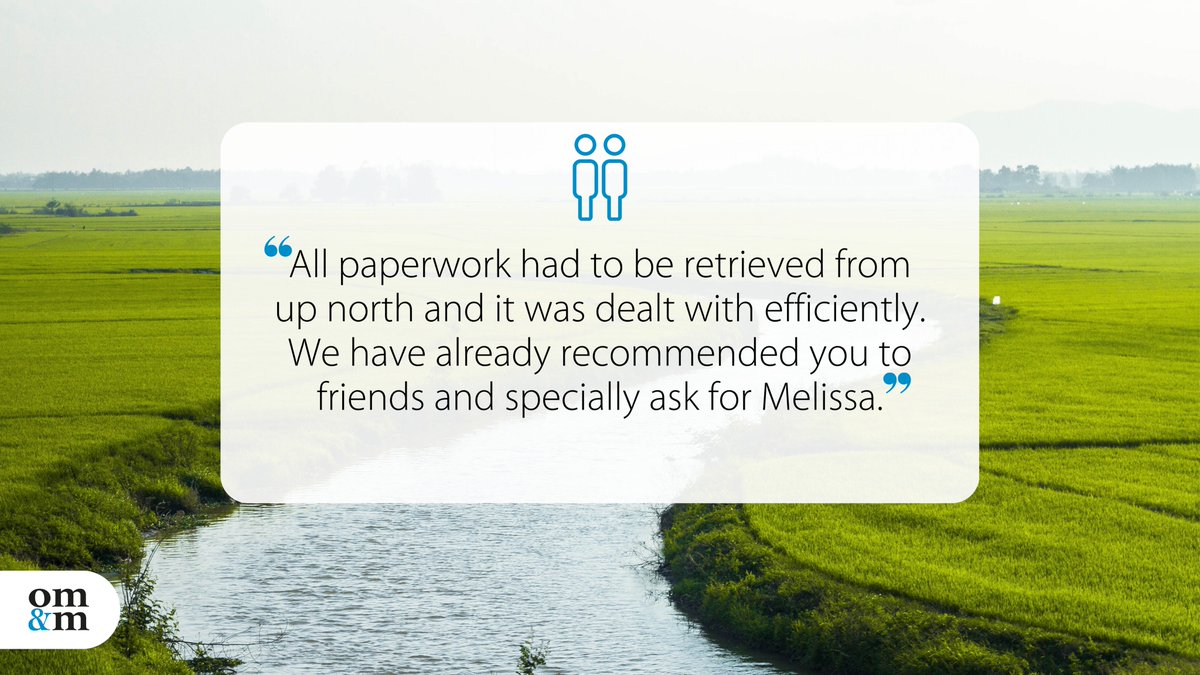 What a great way to end the week by receiving excellent feedback from our clients 💙

Contact our professional and friendly Wills & Probate team on 01525 378177 or email info@ommlaw.co.uk.

#testimonial #thankyou #willsandprobate #FeedbackFridays