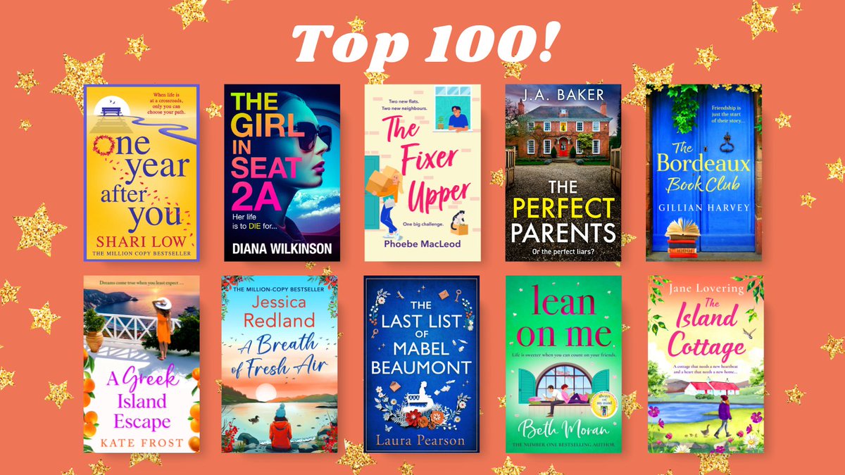 ⭐️ 10 IN THE TOP 100 ⭐️ 10 of our books are in the Kindle Top 100! 🎉 Congrats @ShariLow, @DiWilkinson2020, @macleod_phoebe, J.A. Baker (@thewriterjude), @GillPlusFive, @katefrostauthor, @JessicaRedland, @LauraPAuthor, @bethcmoran and @JaneLovering!