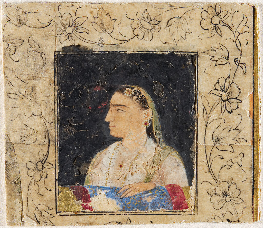 'Portrait of a #Mughal Court Lady' Alternative titles: 'Portrait of #NurJahan wife of #Jahangir' & 'Nur Jahan portrait to be worn as a Jewel' c1620 CE painting attributed to Abu'l Hasan, from the Stuart Cary Welch collection now @harvartmuseums @DalrympleWill @tweeter_anita