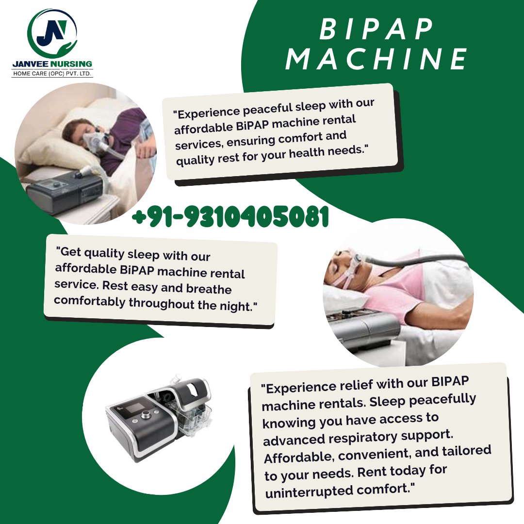 'Experience relief with our BIPAP machine rentals. Sleep peacefully knowing you have access to advanced respiratory support. Affordable, convenient, and tailored to your needs. Rent today for uninterrupted comfort.'
#bipapmachine