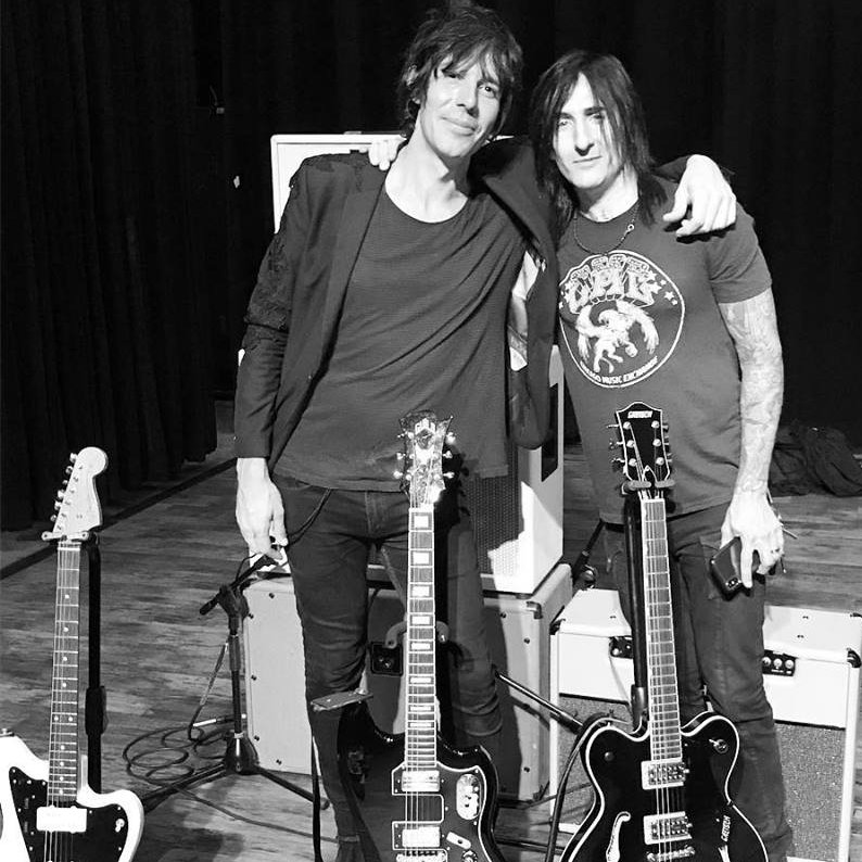 The #guitars are unleashed.....the magnificent @richardfortus joins our own @richgood on #tour! @pfurs