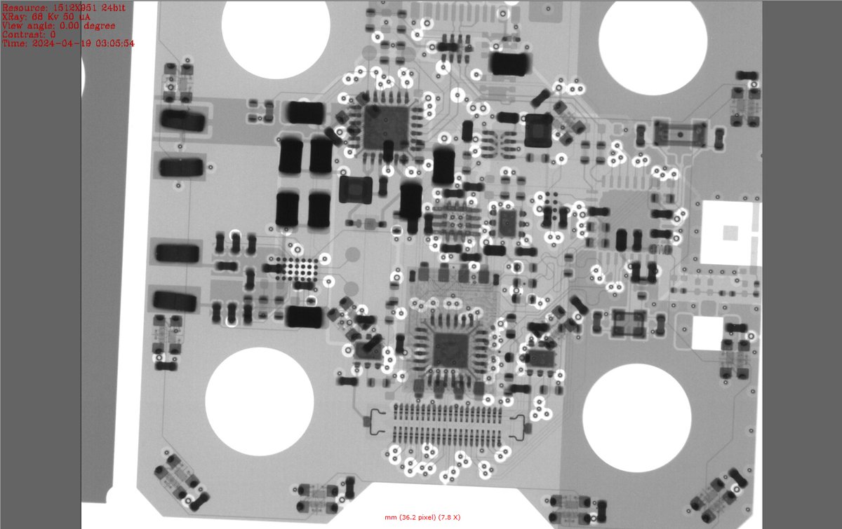 Pretty cool to get your PCBs X-ray'd. Thanks @JLCPCB !