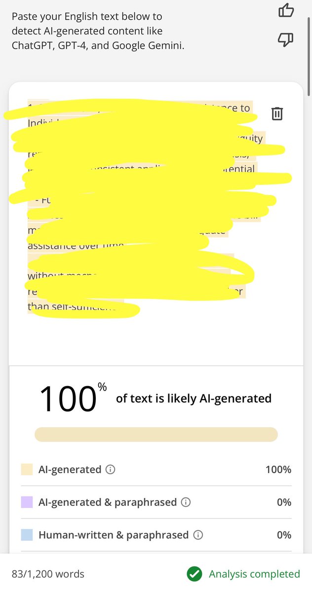 user_3147600375's tweet photo. PSA: Do not transact with @/relaxlaaang SOL here on X.  He uses ai, 100% ai detected yung gawa nya sa friend ko but pinaglalaban nya parin na gawa nya yun but he didnt refund her. PLUS it was sent a week late! Shuta ang dami talaga nasisira for money. Stay safe guys🥺

#commstwt https://t.co/qW8aIEc1jG