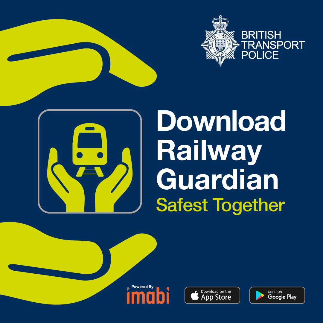 Railway Guardian is designed for you to have help at hand when you need it. What that looks like: 👮 Reporting crimes & concerns on the network 📍 Sharing journeys with trusted contacts 🤲 Access to guides & support 🗞️ News updates & tips from BTP 📲: onelink.to/rgsoc