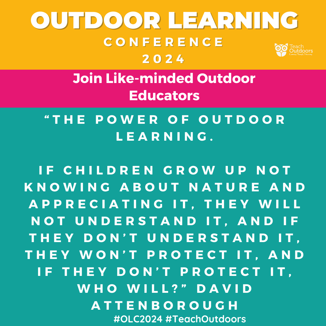 If children grow up not knowing about nature and appreciating it, they will not understand it, and if they don’t understand it, they won’t protect it, and if they don’t protect it, who will? - David Attenborough Join us at the #OLC24 #TeachOutdoors eventbrite.co.uk/e/2024-outdoor…