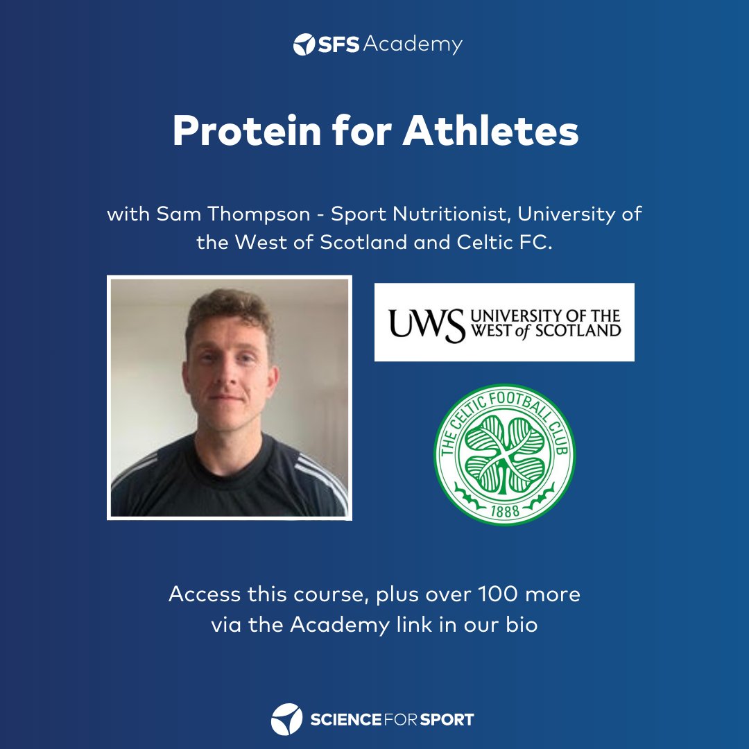 Our new Protein for Athletes course is now live 🚨 🍖 🍣 🌯 Click the Academy link in our bio to watch the full course with Sam Thompson👇 bit.ly/3PVzPue