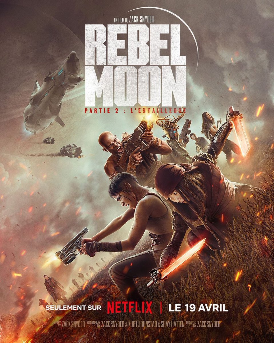 Le film 'Rebel Moon - Partie 2' est disponible sur Netflix.💫