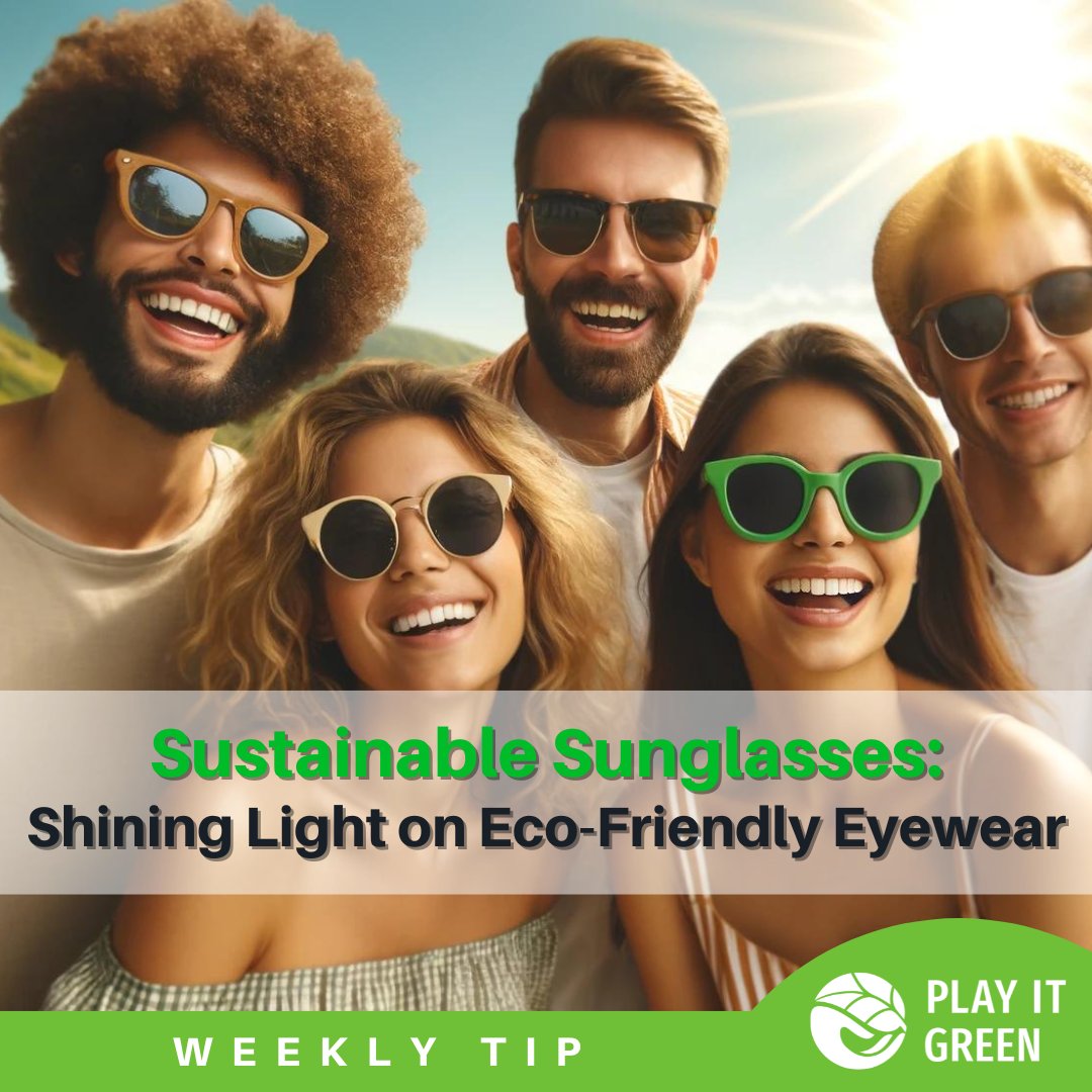 🕶️🌱 Step into the Sun with Sustainable Sunglasses! Ever thought about the impact of your eyewear? 🌍 We're diving into the world of sustainable sunglasses, featuring Waterhaul, Nomad Eyewear and @findyourbirds 🌿 More: playitgreen.com/sustainable-su… #BeTheChange #PlayItGreen #SDGs