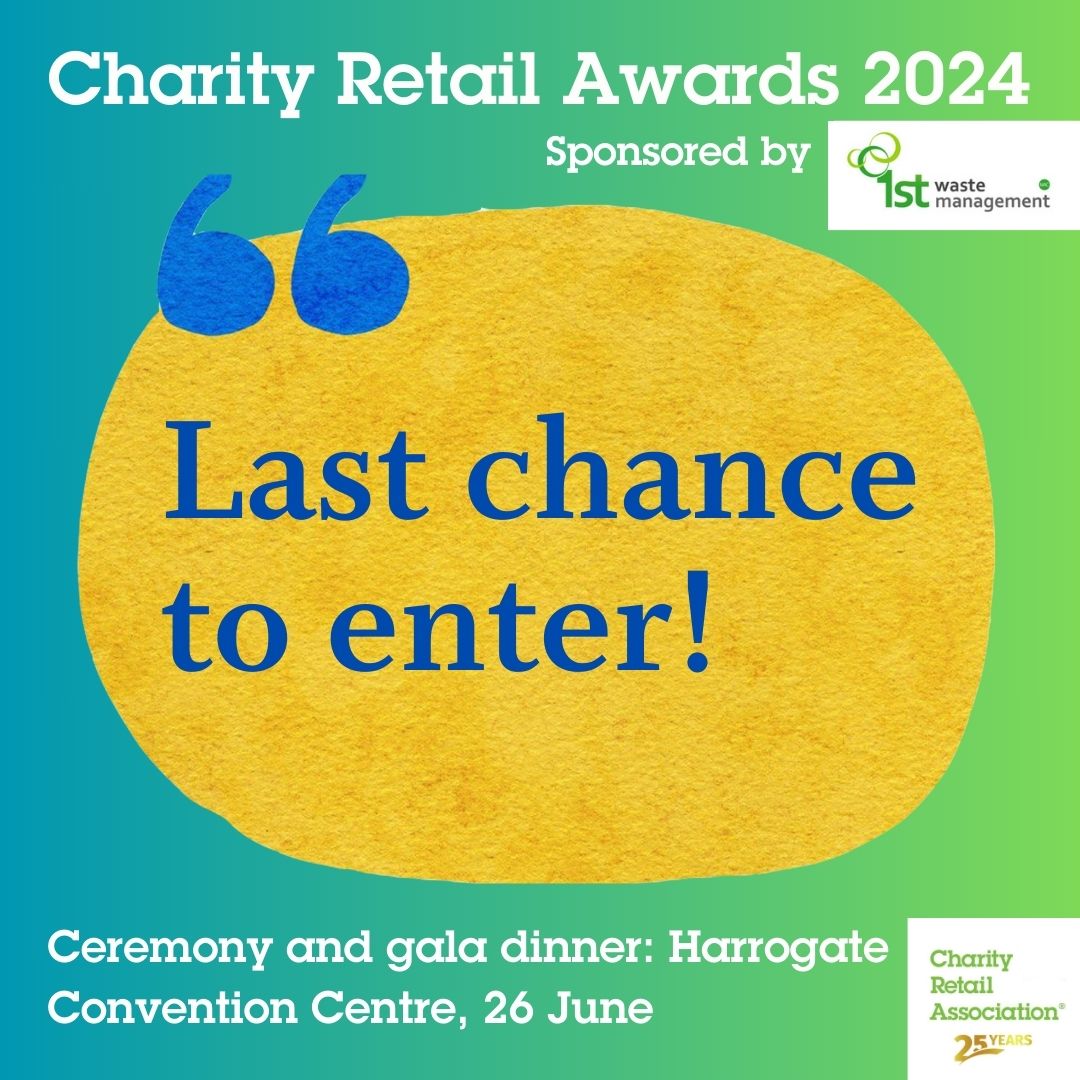 You only have until 5pm on Monday 22nd April to nominate your amazing shops, staff, volunteers and projects and celebrate all of your charity retail achievements from the past year. 🏆👏 Find all of the details you need to submit your nominations here: charityretail.org.uk/charity-retail…