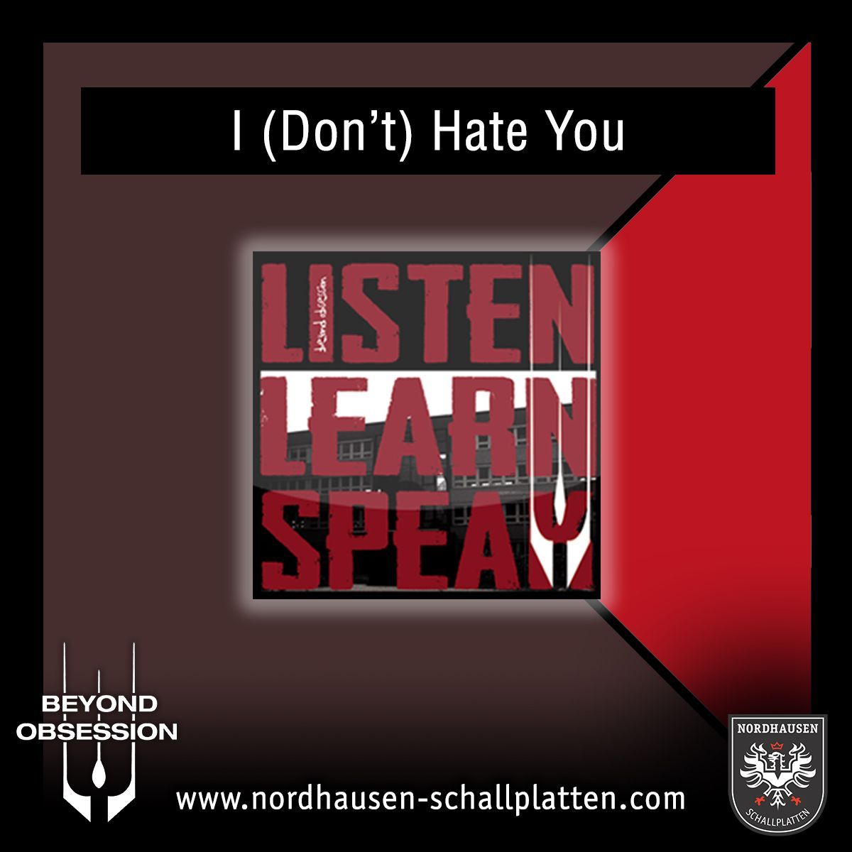 Listen to I (Don’t) Hate You by Beyond Obsession on #Youtube and never forget to be yourself: buff.ly/3CmGlBj #NordhausenSchallplatten #beyondobsession #listenlearnandspeak #momentsoftruth #pureandnaked #spreadthemusic