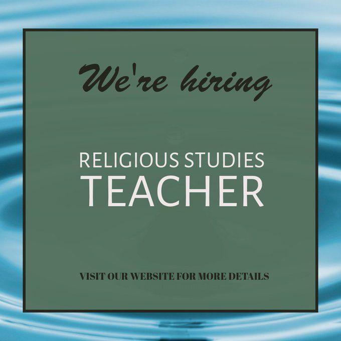 We are looking for a Religious Studies Teacher (Part-Time) to join our friendly and dedicated team. Closing date: 28 April. For more details about the role and how to apply, please visit our website: bit.ly/3ww8VfT #hiring #teacher #Brent