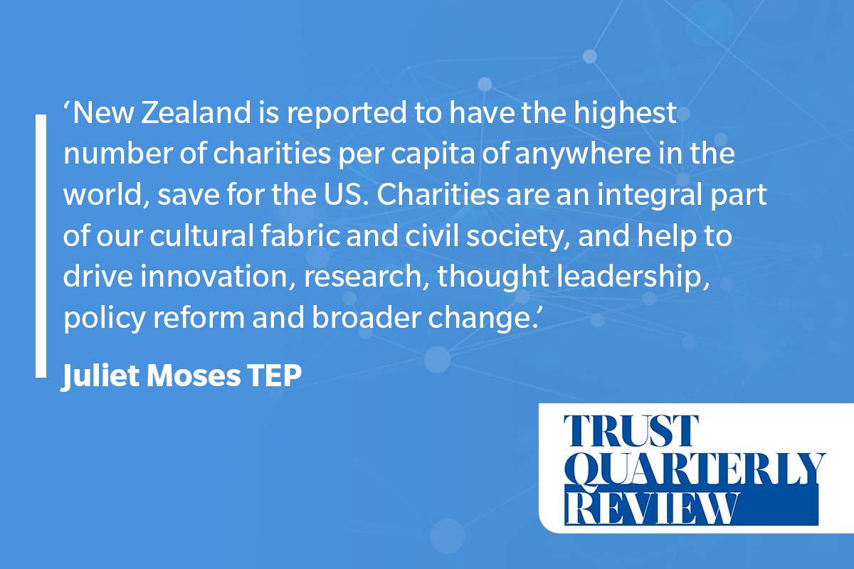 New Zealand courts have developed a unique and somewhat confusing approach to determining whether trusts that undertake advocacy qualify for charitable registration, involving an ‘end, means and manner’ test. Read more: tinyurl.com/2y9b7zbm #STEPCPD #Trusts