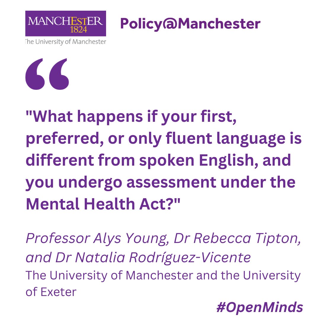 💬 The Mental Health Act can be used to detain people experiencing a mental health crisis. 💭 But how do interpreters work with health professionals, & is more training & regulation needed? 👇 Read more from @INforMHAA in our new collection #OpenMinds: …licyatmanchester.shorthandstories.com/open-minds/ind…