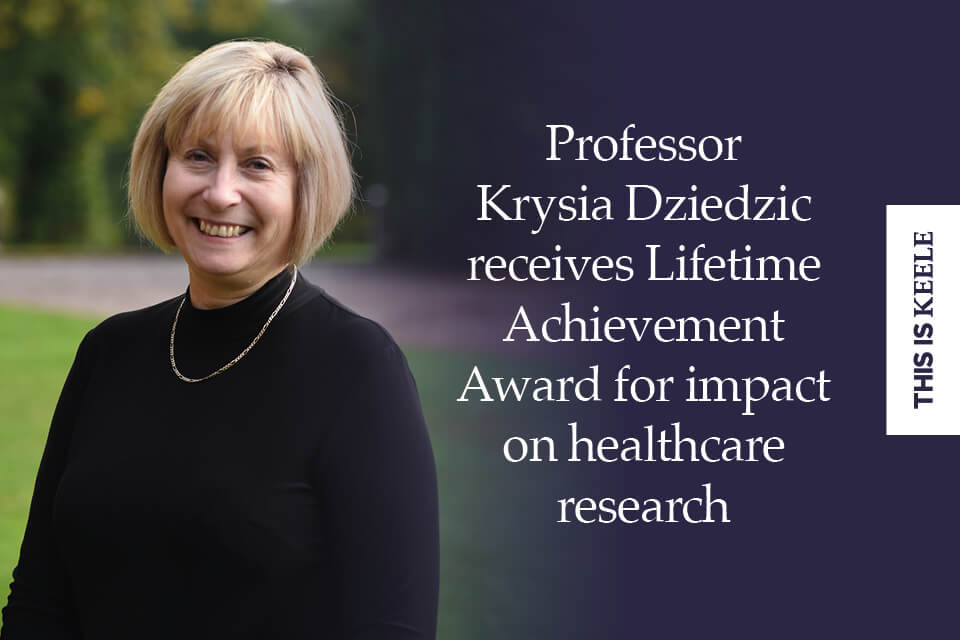 Huge congratulations to Professor Krysia Dziedzic in our School of Medicine, who has just received the Lifetime Achievement Award from Osteoarthritis Research Society International! 🎖️ 👏 Read more ➡️ keele.ac.uk/about/news/202…