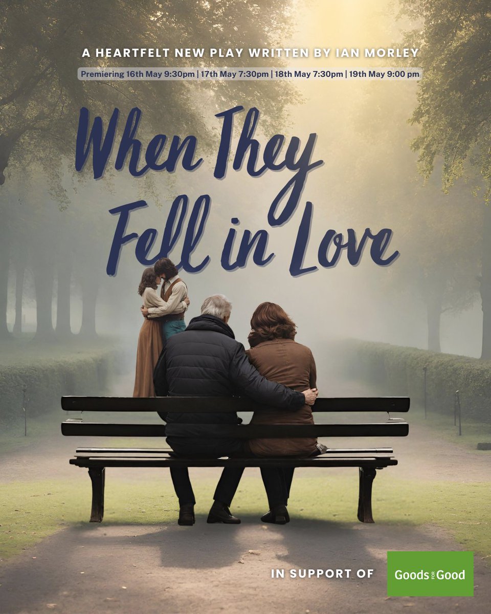 Our friend Ian Morley's play 'When They Fell in Love' is hitting the stage at Canal Café #Theatre on May 16-19. We're honoured that Ian donating proceeds to #GoodsForGood, so grab your tickets now and enjoy a great night! #CharitySupport
➡️By tickets: canalcafetheatre.com/our-shows/when…