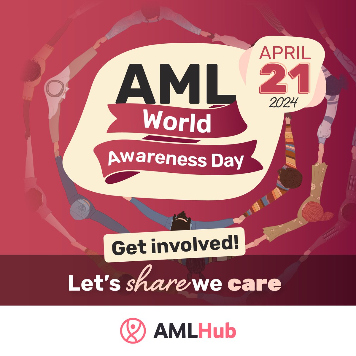 📢 April 21 is #AMLWorldAwarenessDay! 📢 Let us unite and raise awareness of #AcuteMyeloidLeukemia! 🌎 Join the collective voice advocating for patients with this cancer. To learn how to get involved, visit: loom.ly/AkyDt8s #KnowAML