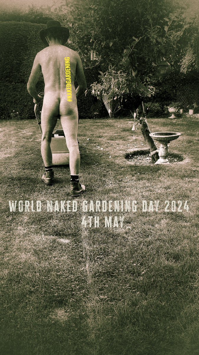 I can’t believe that it’s only 2 weeks until World Naked Gardening Day and the start of my naked gardening season! Hopefully the weather will improve by then! Who’s joining me on May 4th?!?! 🤩 #WNGD2024 #WorldNakedGardeningDay2024 #GardeningTwitter #GardeningX
