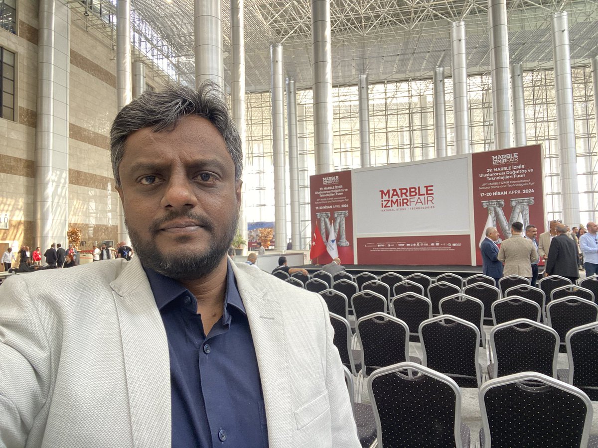 IndiangraniteMu's tweet photo. Izmir Marble fair 2024 https://t.co/f0hCSSjZfM