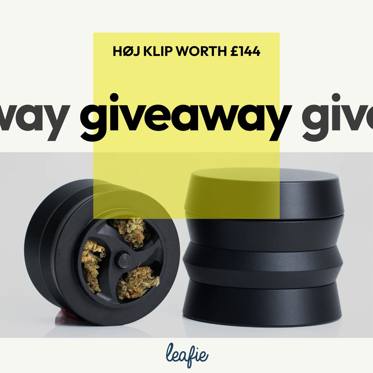 We're giving away a super sleek HØJ KLIP grinder worth £144 over on Instagram. Head over and enter! instagram.com/p/C574G8-tl8T/…