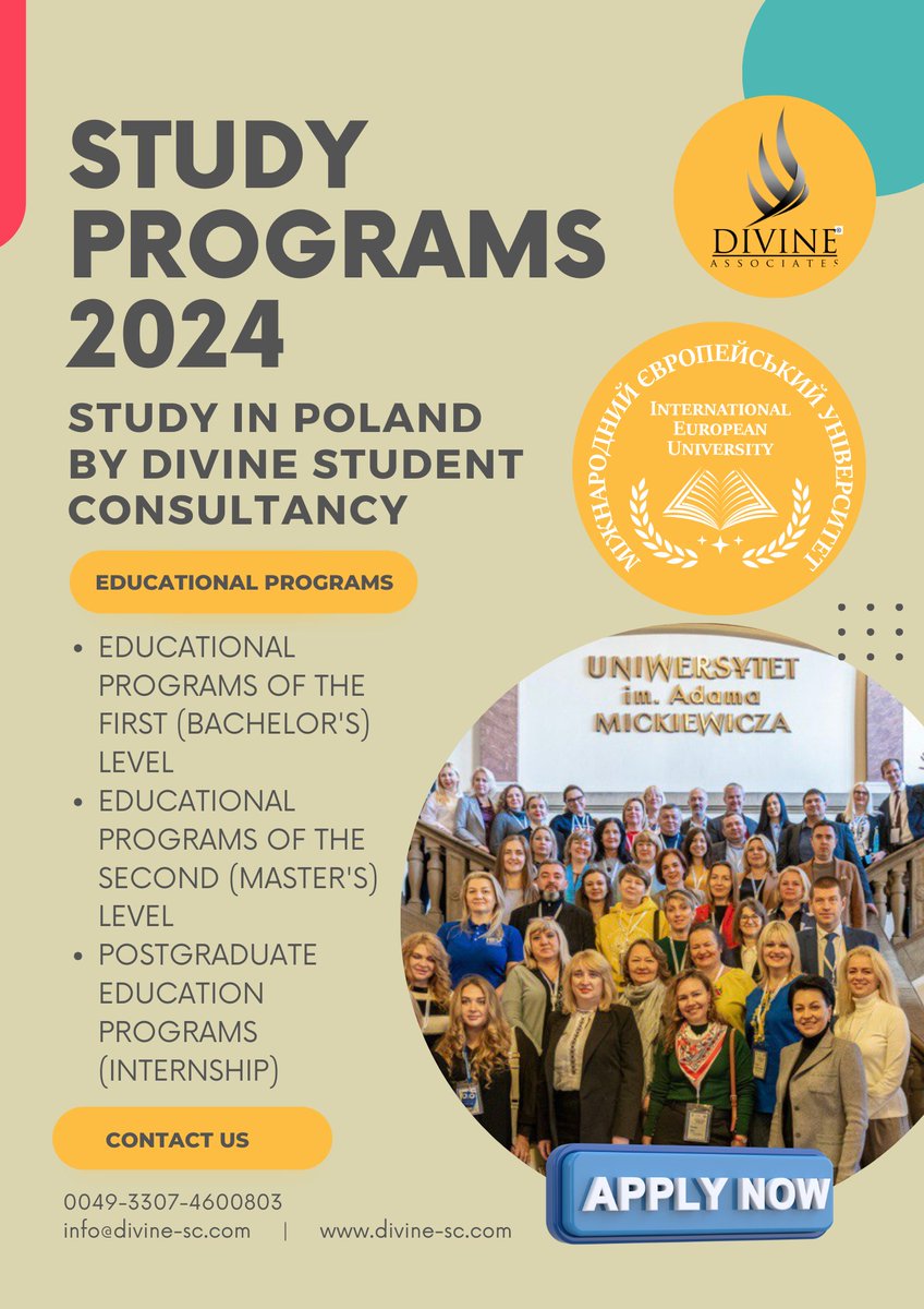 Divine Associates Ltd partners with international European universities to enhance global student recruitment and support services, facilitating cross-cultural exchange and academic excellence worldwide
#DivineAssociates #StudyAbroadExperts #VisaExperts #GlobalEducation