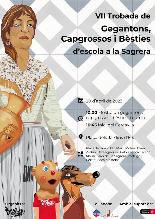 Ja tornem a tenir aquí les festes de Primavera de La Sagrera!!

📍 La cercavila gegantera tindrà lloc el 20 d'abril a la Plaça dels Jardins d'Elx. 
🕙A les 10:45h donarem el tret de sortida a la cercavila!

💥 Gaudiu de la Festa Major de La Sagrera, salut i fal·lera gegantera!