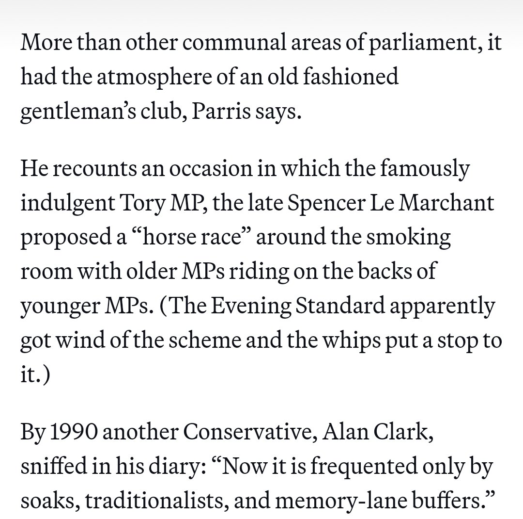 I wrote about smoking in parliament, which resulted in possibly the best/most alarming anecdote I've ever taken down. politico.eu/article/rishi-…