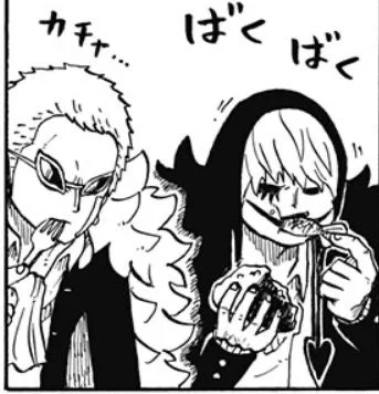 love this frame specifically. doffy probably has specific utensils to use on specific food and rosi just. grabs. shoves in mouth. no crumb nor nutrient left from sight. gobbles. shell and all. 
