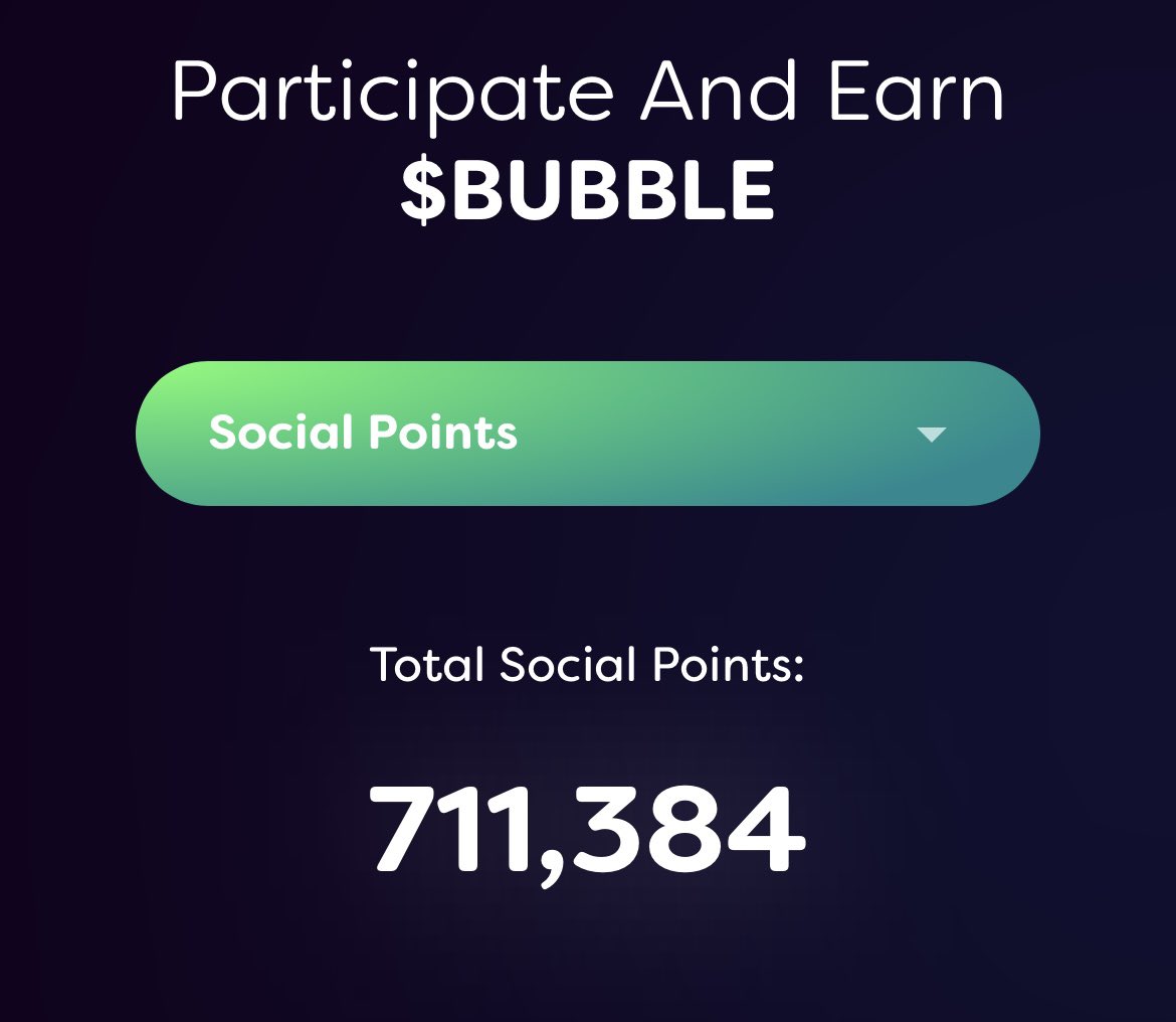 Bon mes amis $BUBBLE désolé pour l’inactivité, mon compte c’est pris plusieurs verif 😬

J’ai enfin eu l’update, je m’attendais à plus 😕

Et toi quel est ton score après l’update ❓

N’oublie pas de ❤️+♻️+COMMENT

Je rend tout❗️

$BEYOND $XTER <a href="/Imaginary_Ones/">Imaginary Ones | Bubio.ai</a> <a href="/PlayGroundCorp/">PlayGround</a>