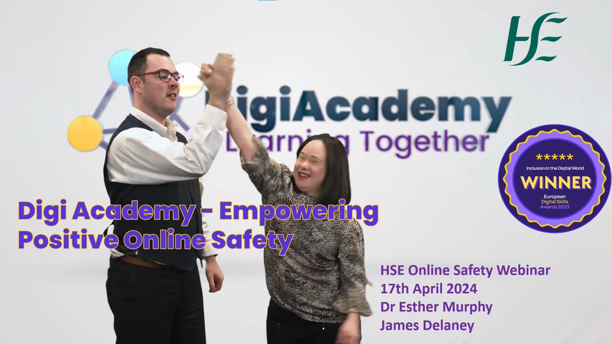 DigiAcademy had the privilege to be panellists for 'Staying Safe Online' webinar with @gardainfo @RehabGroup @SpunOut hosted by @Safeguarding_ie @NatFEDVSP @DisabilityFed Helpful #OnlineSafety lessons shared. Big thanks for opportunity to share our #digitalinclusion work✨