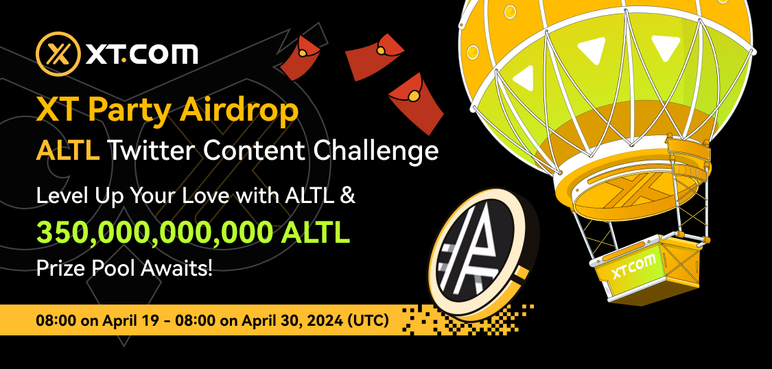 XTexchange's tweet photo. 🏆 #ALTL Twitter Content Challenge! #XT #Airdrop #Giveaway

Level Up Your Love with ALTL & 350,000,000,000 ALTL Prize Pool Awaits!👇

Rules:
🔸 Follow @XTexchange & @XTExchangecn
🔸 Visit ALTL website: https://t.co/ouRFA6Rs2j & https://t.co/J2KyzF9Wn9
🔸 RT, Like & Tag 3 Friends
🔸 Quote Tweet and Share what you love about ALTL & with Hashtag #iLoveALTLandXT
👉 Fill in the form: https://t.co/FGNLKEx0uV

⏰ 08:00 on April 19 - 08:00 on April 30, 2024 (UTC)

Details⤵️
https://t.co/MB1mVMacPP
