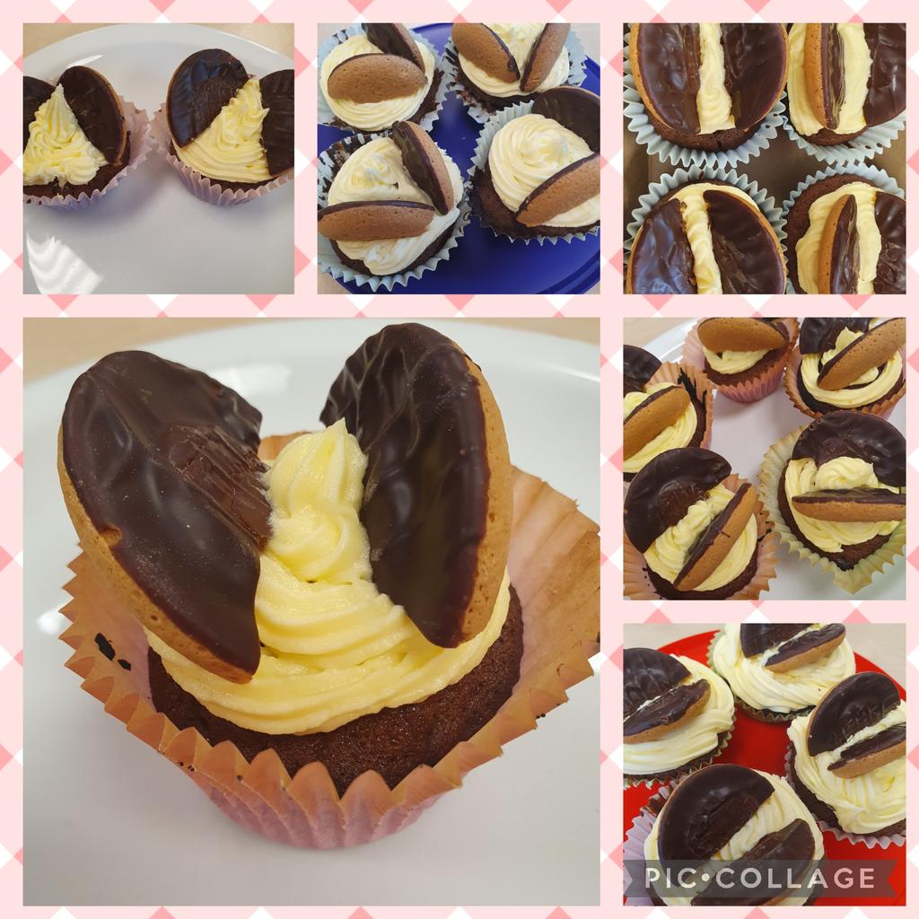 S3 Jaffa Butterfly cakes 😋😍❤️ #learningnewskills making butter icing 😋 @greenwood_acad #growingyou