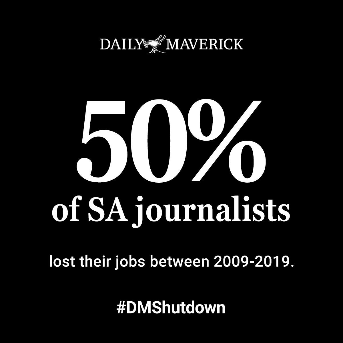 dailymaverick's tweet photo. #DMShutdown: The facts.
Know more. Know better.
Only with good journalism.
Visit our website to support journalism: https://t.co/19riMrK1Ow https://t.co/AiYMA49Qc7
