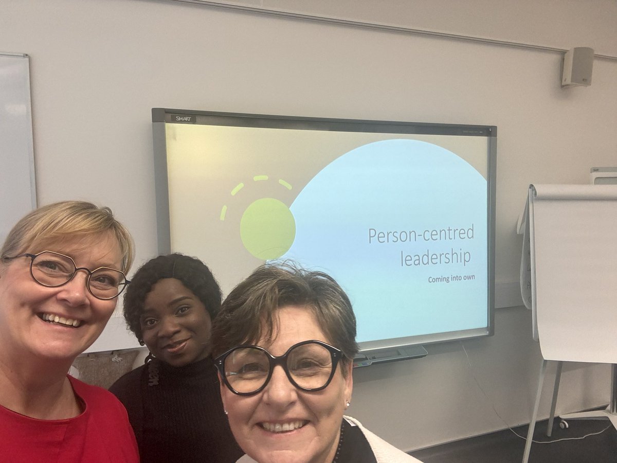 Wonderful week facilitating our leading person centred cultures and care NMAHP leadership programme #lpcc New faculty members who have brought great joy and learning to all of us! @FionaSoutar @NHSGrampian @junebrown116 @ProfBrendan . Today @ShaunCardiff ‘s PC leadership model