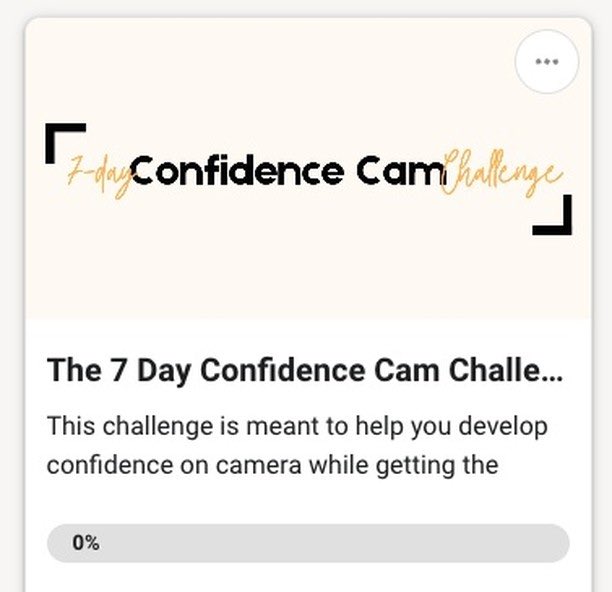 andyscanvas's tweet photo. 7 Day Confidence Cam Challenge has been loaded into the community!!

7 Days, 7 Prompts, encouraging you to show up on camera.

(link in comments if you want to stay updated) https://t.co/9ygE80cN38