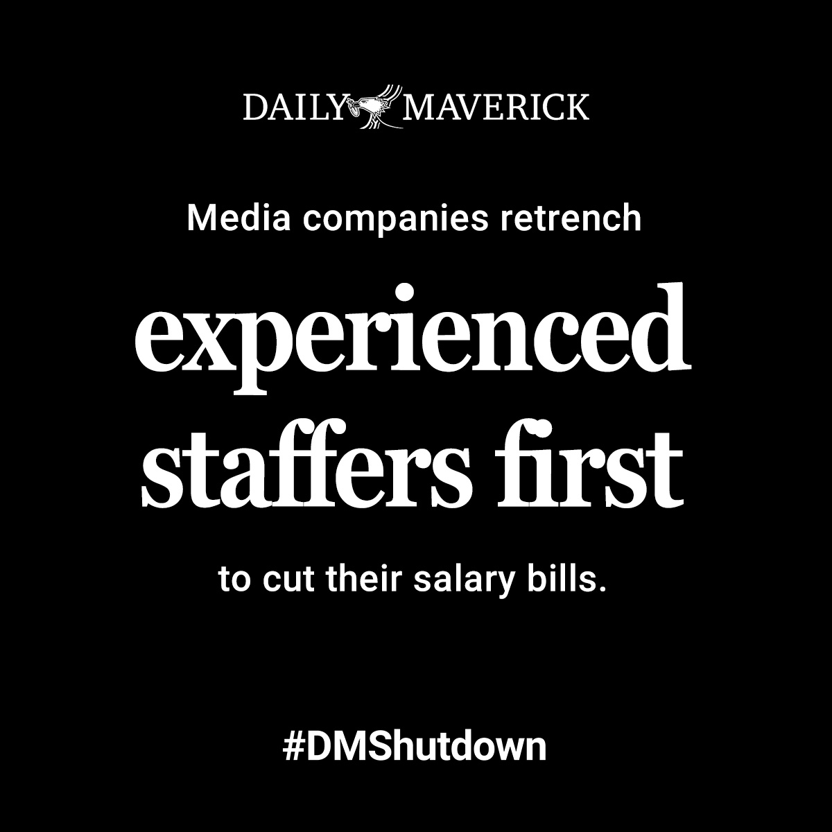 dailymaverick's tweet photo. #DMShutdown: The facts.
Know more. Know better.
Only with good journalism.
Visit our website to support journalism: https://t.co/19riMrK1Ow https://t.co/zzv7tlXJdX