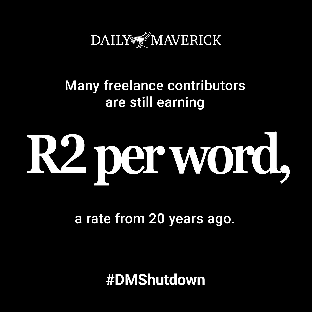 dailymaverick's tweet photo. #DMShutdown: The facts.
Know more. Know better.
Only with good journalism.
Visit our website to support journalism: https://t.co/19riMrK1Ow https://t.co/zzv7tlXJdX