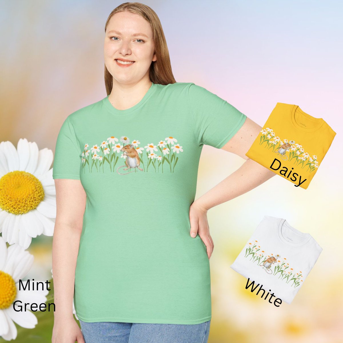 Yesterday I added this cute mouse in a Daisy field. Adding a lot of cuteness to your summer wardrobe. #MHHSBD #shopindie