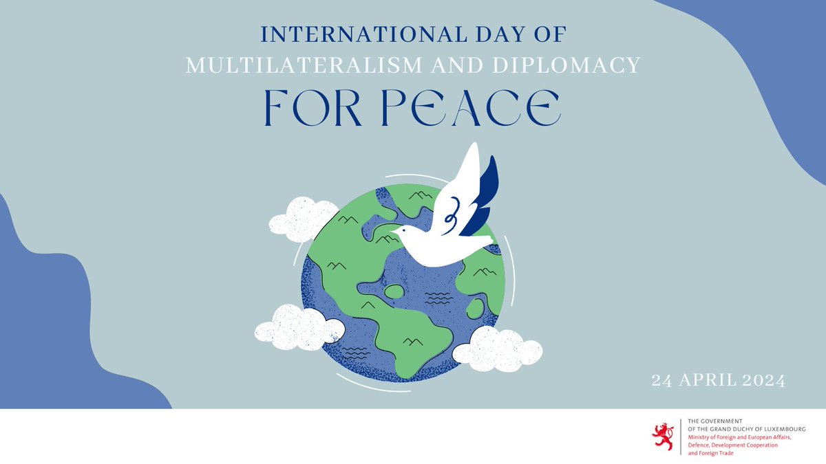 Embracing diversity, fostering peace ☮️ Every day #Luxembourg🇱🇺 promotes Multilateralism and Diplomacy for Peace striving towards a world free from discrimination and in which everyone counts 🌍✨#InternationalDayofMultilateralimandDiplomacyforPeace