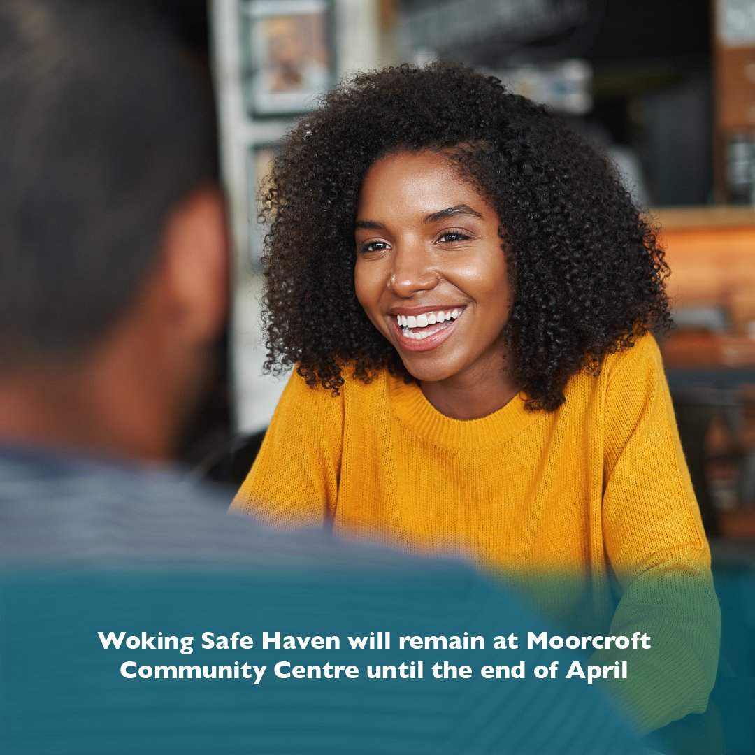 Woking #SafeHaven will remain at the Moorcroft Community Centre for a few more weeks while the essential building works at its usual location are carried out. Find us at ⬇️ Moorcroft Community Centre Old School Place Moorcfroft Centre, Woking, GU22 9LY #Woking #MentalHealth