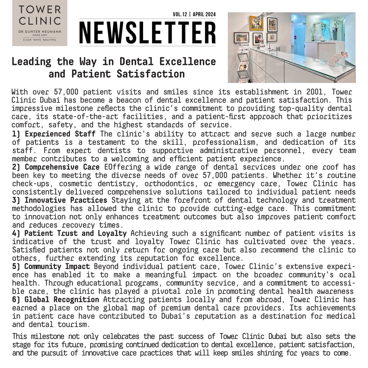 Leading the Way in Dental Excellence and Patient Satisfaction ⭐️⭐️⭐️
Please call 04-3622939 or WhatsAPP 0506501400 for bookings.
#Dubai #Dental #Dentist #Teeth #Clinic #TowerClinic #DubaiDentist #DubaiClinic #DentalHealth #OralCare #DentistVisit #DentalCheckup #OralHygiene