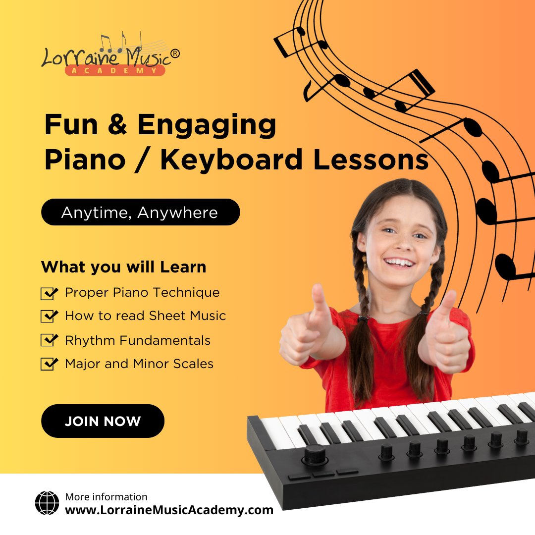 Join us for an engaging musical journey. Enroll now and let's play together! lorrainemusicacademy.com
.
#FunMusicLessons #EnrollNow #pianolessons #PianoLearning #pianoteacher #pianoplayer #learnpiano #learnmusic #musictech #musiceducation #globaleducation #globalgoals