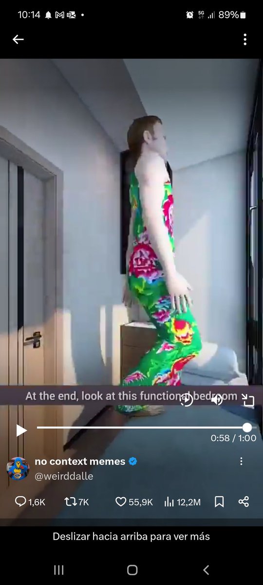 <a href="/elzulista/">elzulista 🏳️‍⚧️🟫⬛️🏳️‍🌈</a> Creo que el vídeo se acaba ahí porque en la escena siguiente el muñeco ya se ha tirado por la ventana